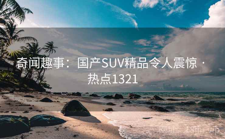 奇闻趣事：国产SUV精品令人震惊 · 热点1321